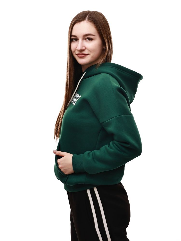 Толстовка жіноча 42 Зелений NEW KROP (701244-42) 701244-42 фото
