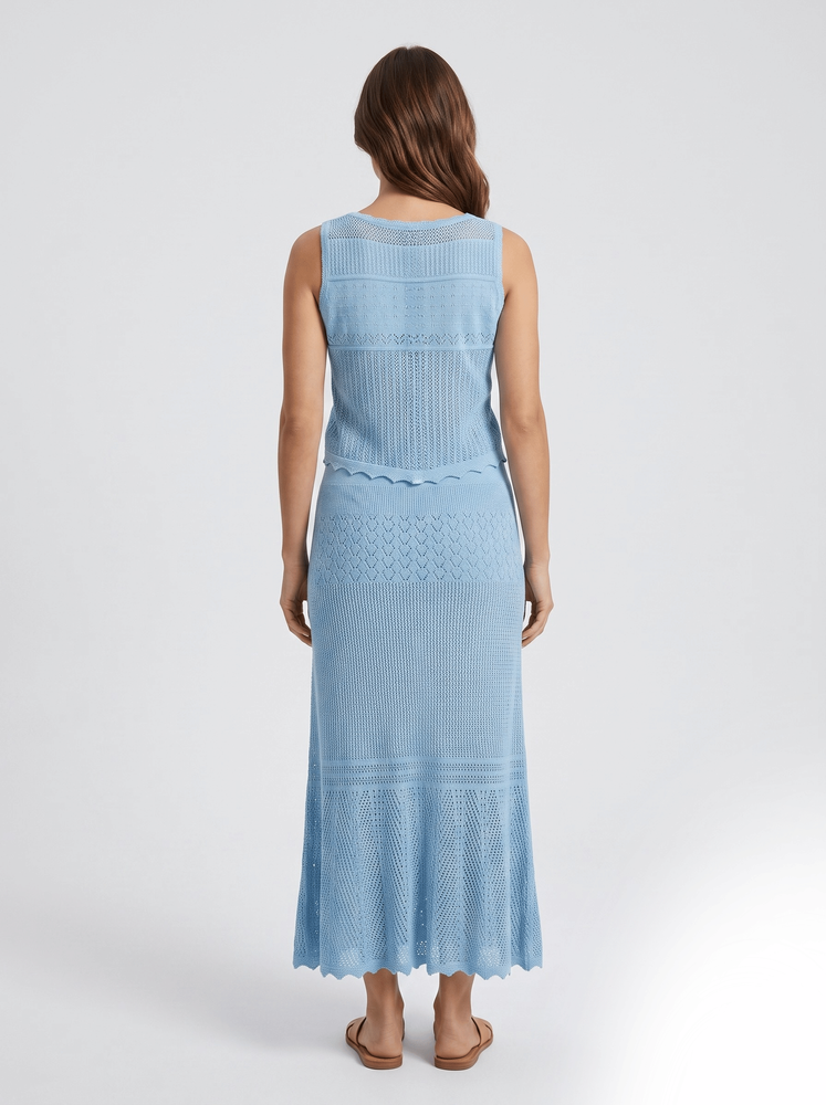 Костюм зі спідницею жіночий OneSize Блакитний MMC (756594-OneSize) 756594-OneSize фото