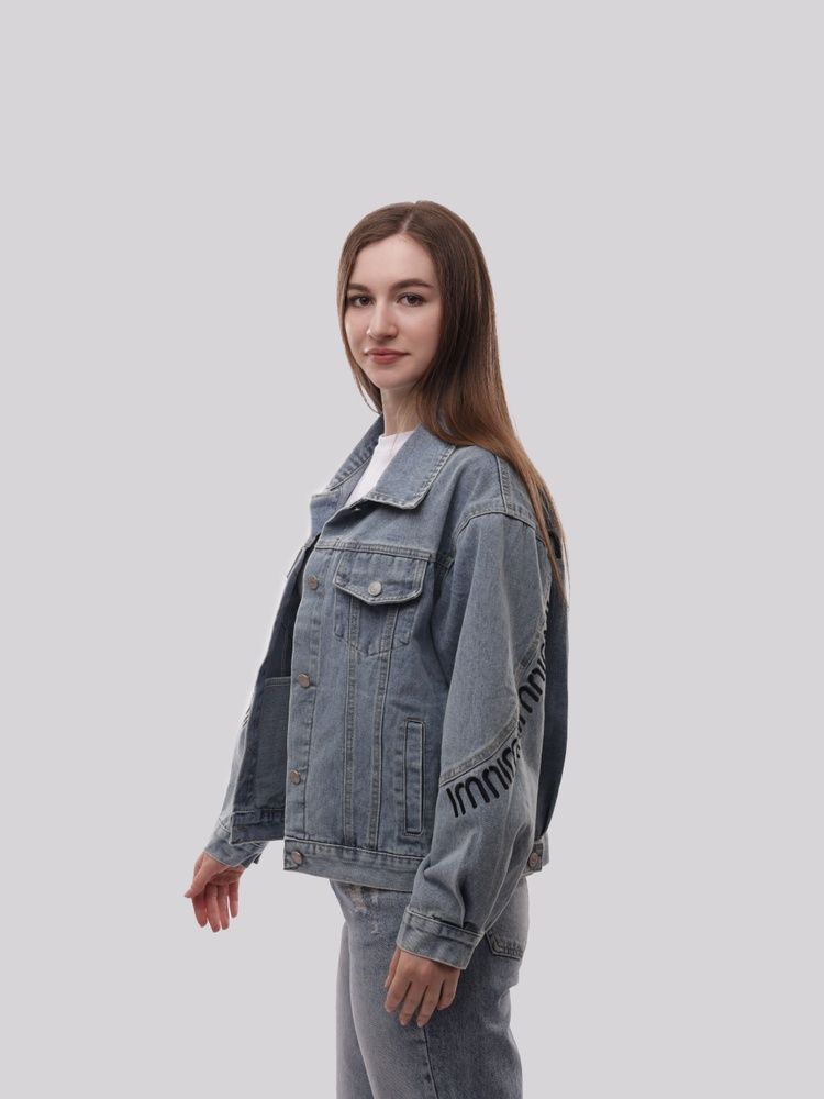 Куртка джинсова жіноча S Синій (704677-S)* 704677-S фото