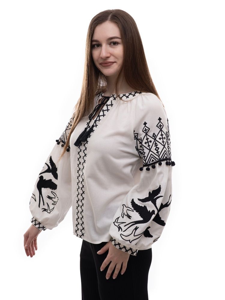 Вишиванка жіноча S Білий SOLOMEYA (698789-S) 698789-S фото