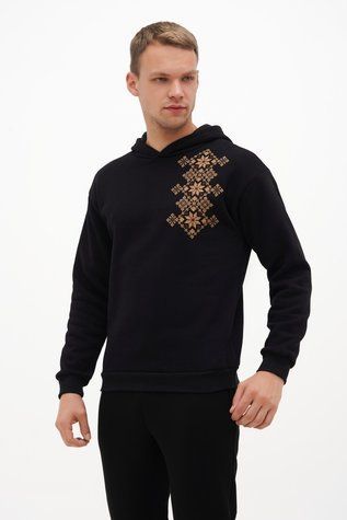 Толстовка чоловіча 46 Чорний YESSS (655968-46) 655968-46 фото