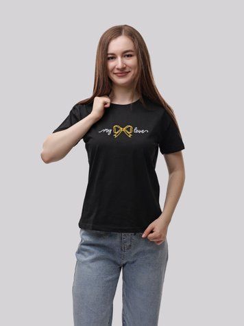 Футболка жіноча S Чорний COOL STUFF (718527-S) 718527-S фото