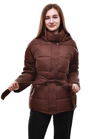 Куртка зимняя женская S Коричневый (690109-S) 690109-S фото