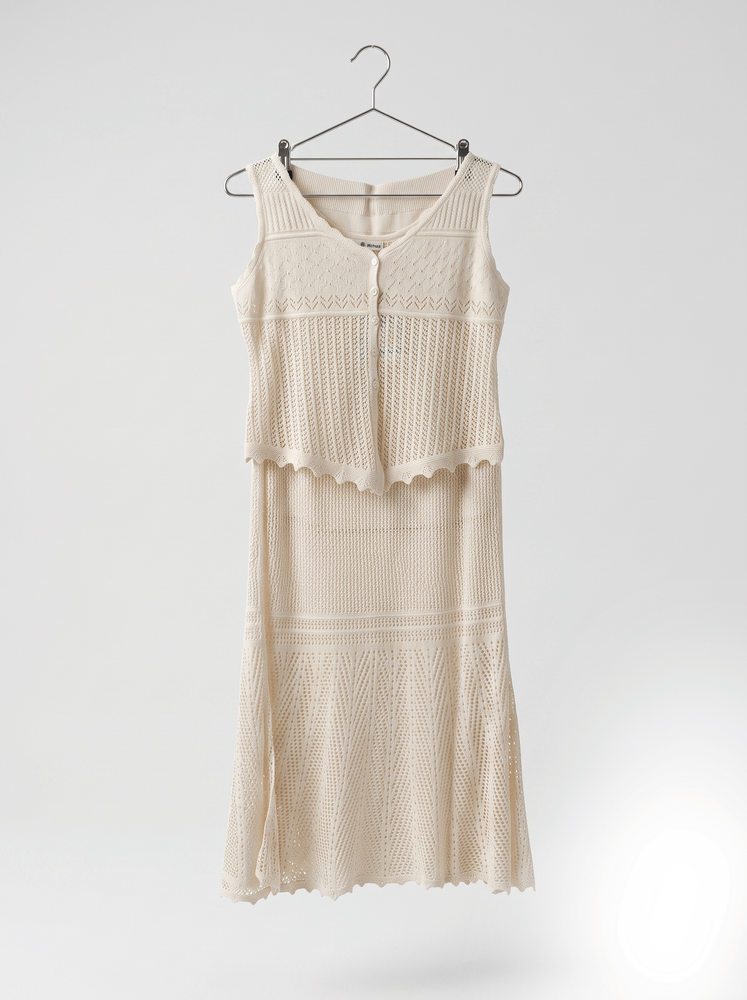 Костюм зі спідницею жіночий OneSize Бежевий MMC (756595-OneSize) 756595-OneSize фото