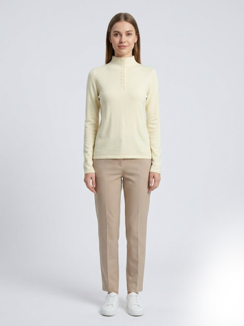 Гольф в'язаний жіночий OneSize Молочний SANLY (727878-OneSize) 727878-OneSize фото