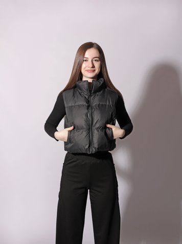 Жилетка жіноча 42 Чорний (717016-42) 717016-42 фото