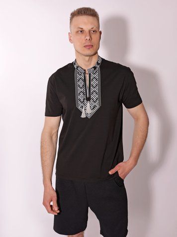 Вишиванка чоловіча S Чорний LAUNA (718023-S) 718023-S фото