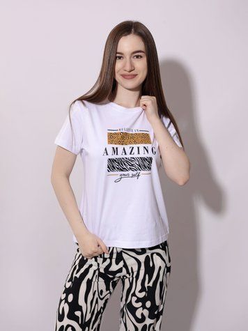 Футболка жіноча 46 Білий (723039-46) 723039-46 фото