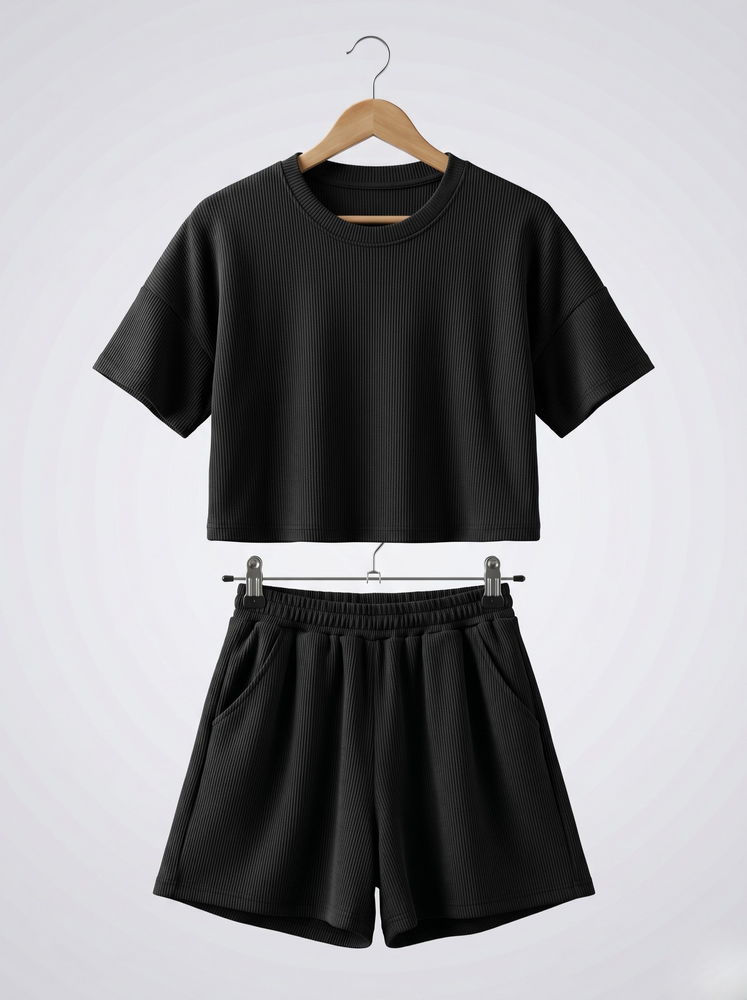 Костюм з шортами для дівчинки підлітка 140 Чорний ALINI GIRL (732710-140) 732710-140 фото