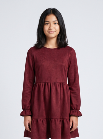 Платье для девочки подростка 140 Бордовый STREET FASHION (753143-140) 753143-140 фото