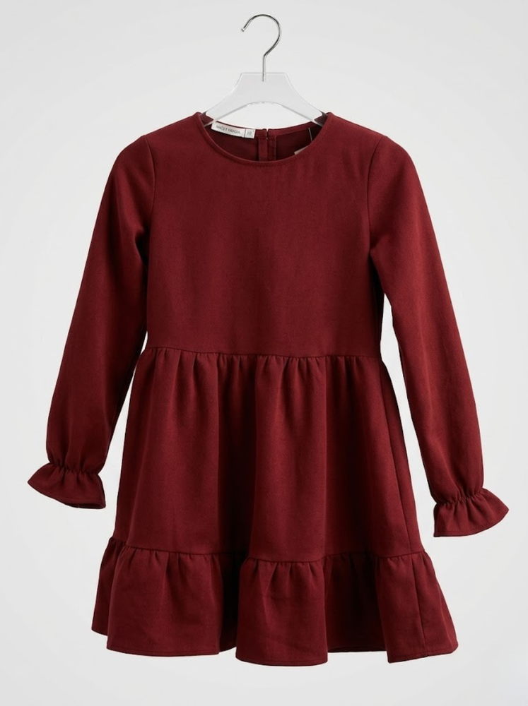 Платье для девочки подростка 140 Бордовый STREET FASHION (753143-140) 753143-140 фото
