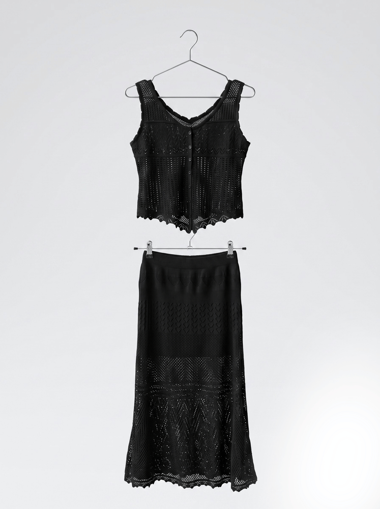 Костюм с юбкой женский OneSize Черный MMC (756593-OneSize) 756593-OneSize фото