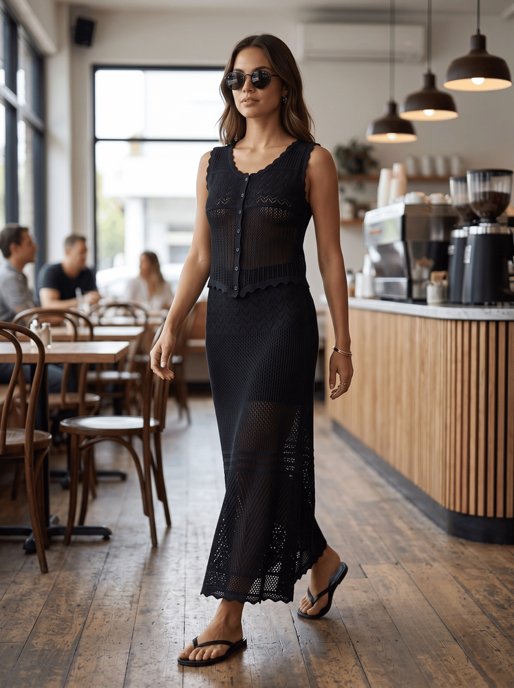 Костюм с юбкой женский OneSize Черный MMC (756593-OneSize) 756593-OneSize фото