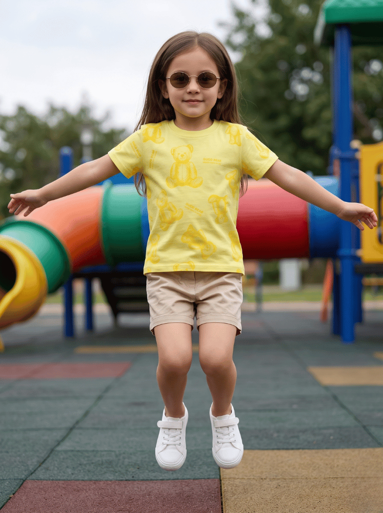 Футболка для дівчинки (жовтий) 716105-104 фото