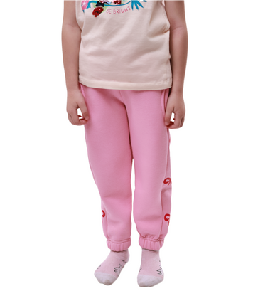 Штани спортивні для дівчинки 104 Рожевий HAPPY BABY (693942-104) 693942-104 фото