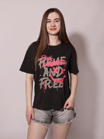 Футболка жіноча S Темно-сірий TVIY LOOK (713590-S) 713590-S фото