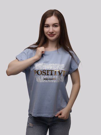 Футболка жіноча OneSize Блакитний ANDIN (710878-OneSize) 710878-OneSize фото