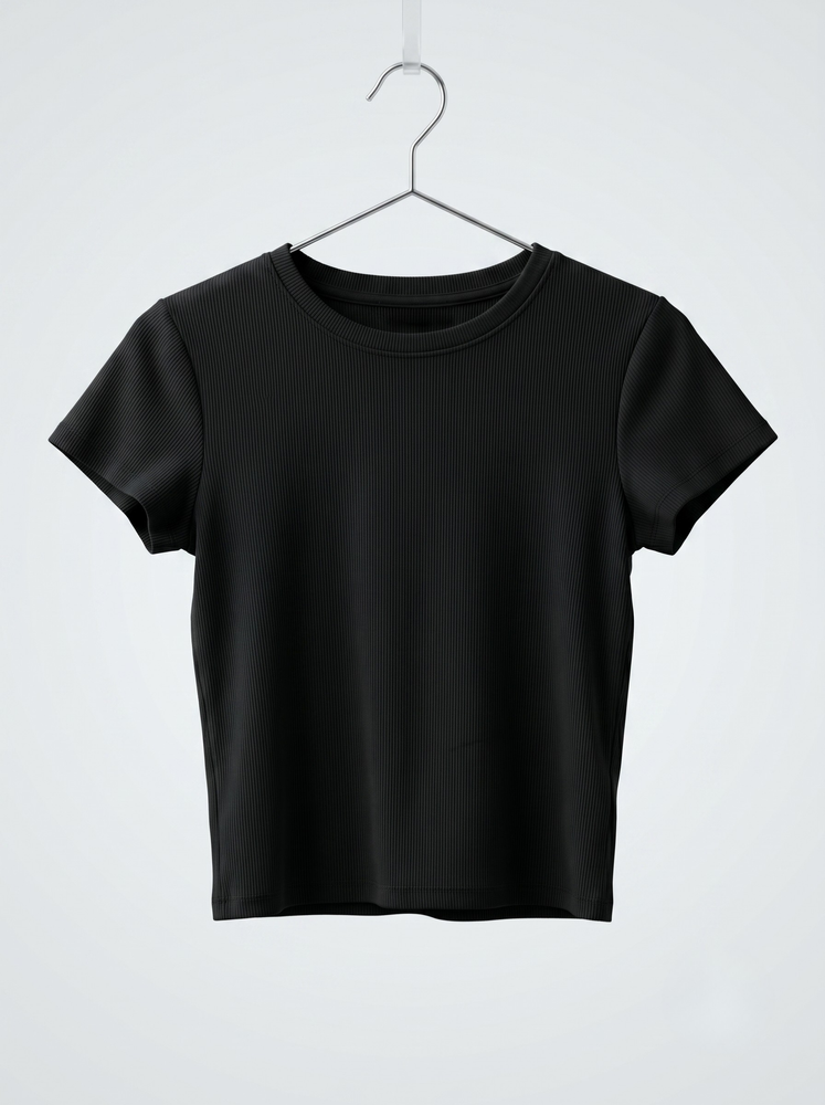 Футболка женская S Черный TVIY LOOK (713506-S) 713506-S фото