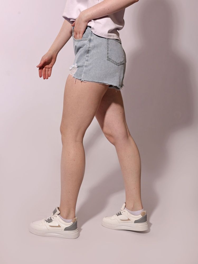 Шорты джинсовые женские 26 Светло-синий XF JEANS (710821-26) 710821-26 фото