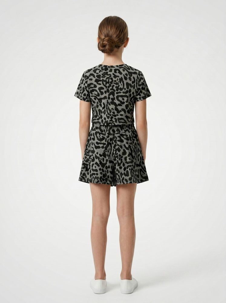 Костюм з шортами для дівчинки підлітка 128 Сірий TOP STYLE (733507-128) 733507-128 фото