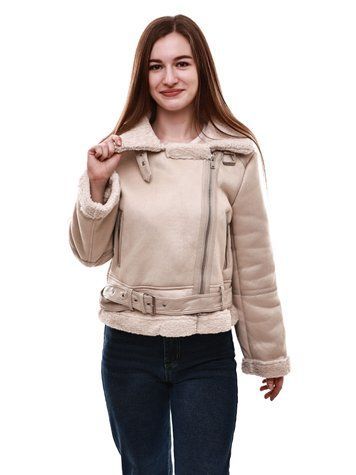 Куртка зимняя женская S Молочный M@C (689980-S) 689980-S фото