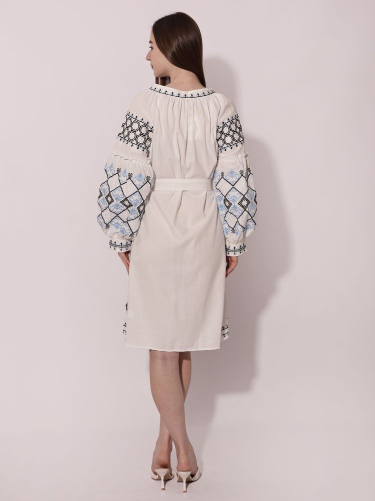 Сукня Вишиванка жіноча OneSize Білий SOLOMEYA (715343-OneSize)* 715343-OneSize фото