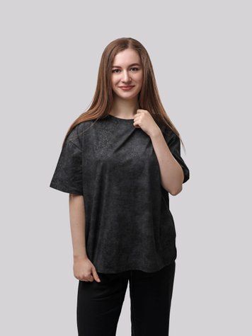 Футболка женская OneSize Темно-серый NANA (711379-OneSize) 711379-OneSize фото
