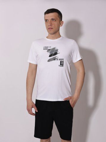 Футболка мужская 46 Белый BEKI (720792-46) 720792-46 фото