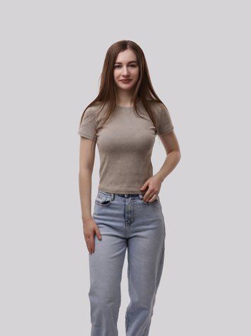 Футболка женская OneSize Серый YASYA (709633-OneSize) 709633-OneSize фото