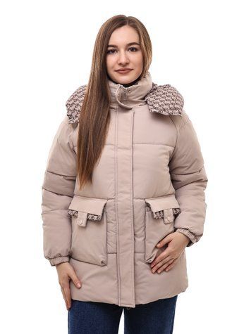 Куртка зимова жіноча S Бежевий (693250-S) 693250-S фото