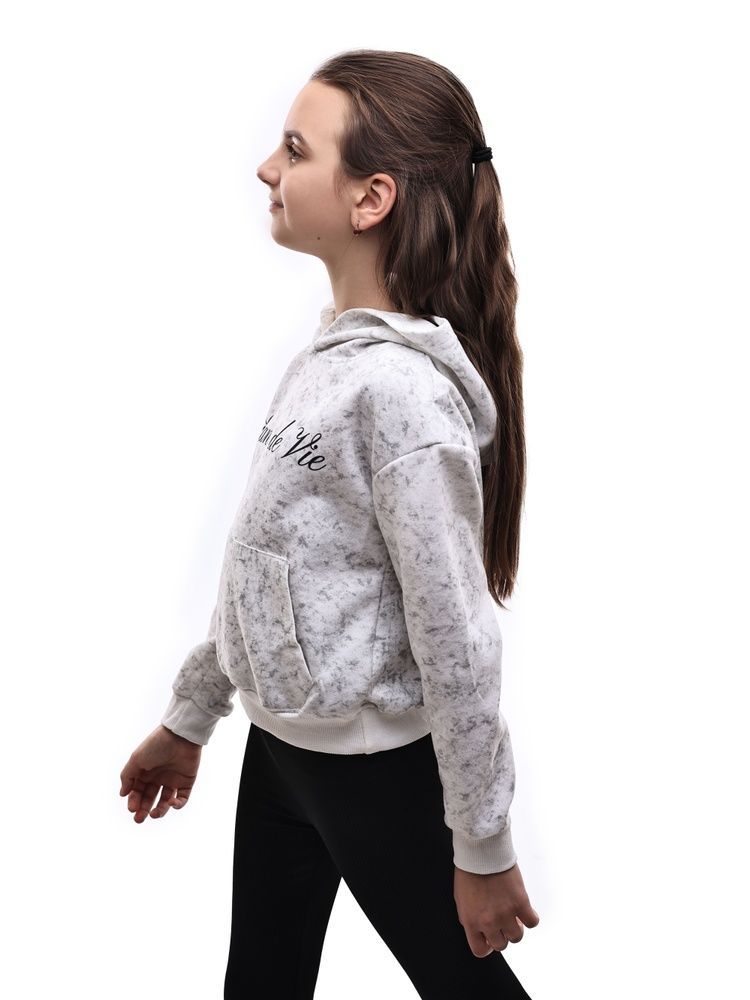 Худі для дівчинки підлітка 134 Світло-сірий M@C (699430-134) 699430-134 фото