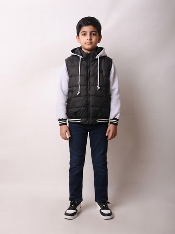 Куртка демісезонна длі хлопчика підлітка 128 Чорний BAMBINI (726595-128) 726595-128 фото