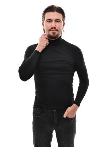 Гольф трикотажный мужской S Черный COOL STUFF (695817-S) 695817-S фото