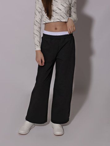 Брюки спортивные для девочки подростка 128 Черный TOP STYLE (717760-128) 717760-128 фото