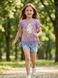 Футболка для девочки 104 Лиловый OZ MODA KIDS (714595-104) 714595-104 фото 4
