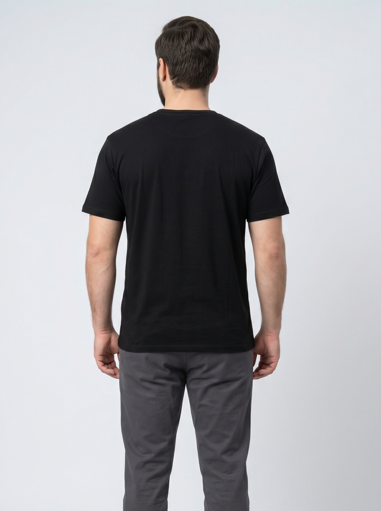 Футболка чоловіча S Чорний TREND LINE (746105-S) 746105-S фото