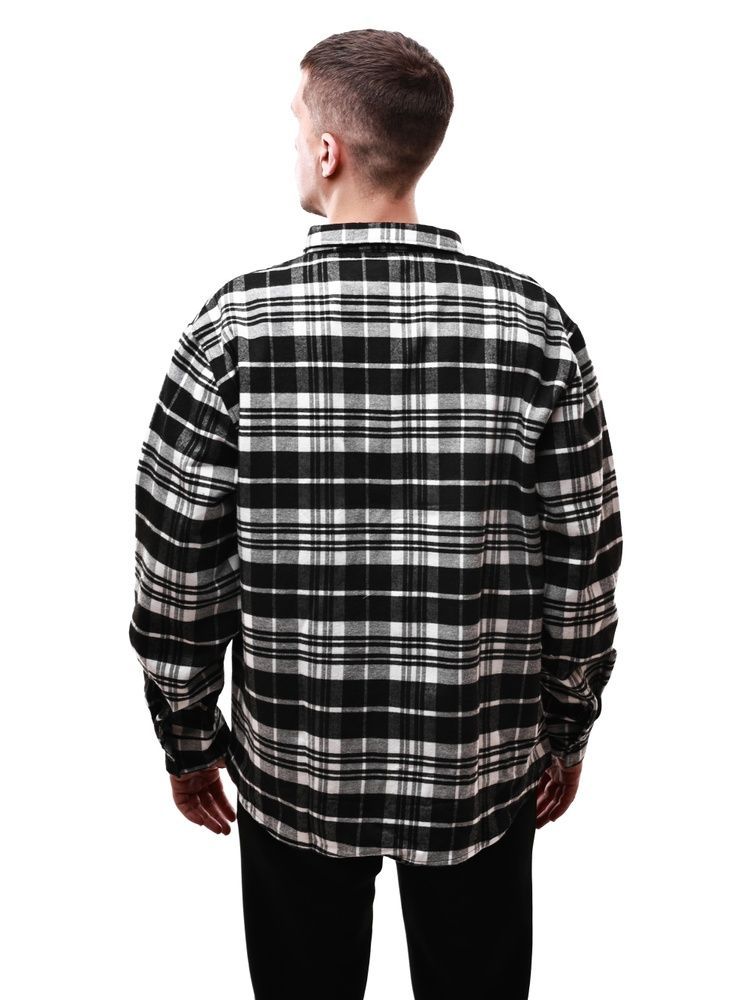 Рубашка мужская S Черно-белый FASHION (691532-S) 691532-S фото