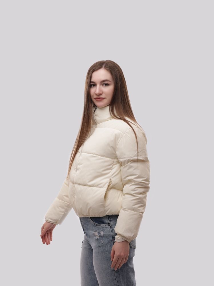 Куртка демісезонна жіноча M Молочний KASILAN (701038-M) 701038-M фото