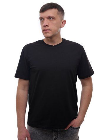 Футболка мужская 46 Черный (702722-46) 702722-46 фото
