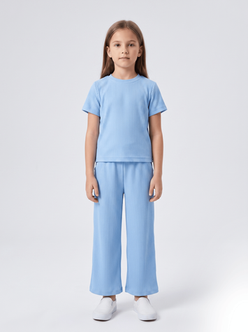 Костюм брючний для дівчинки 104 Блакитний TOP STYLE (710052-104) 710052-104 фото