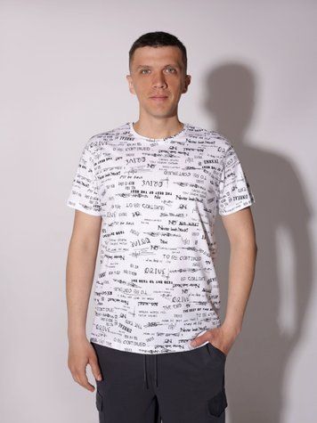 Футболка мужская 46 Белый BEKI (720599-46) 720599-46 фото