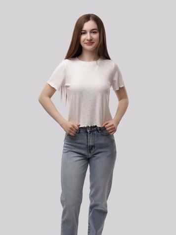 Футболка жіноча OneSize Білий YU.NA (709672-OneSize) 709672-OneSize фото