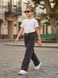 Штани для дівчинки 104 Сірий HAPPY BABY (736622-104) 736622-104 фото 4
