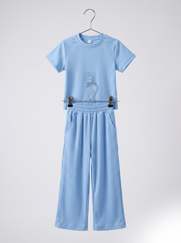 Костюм брючний для дівчинки 104 Блакитний TOP STYLE (710052-104) 710052-104 фото