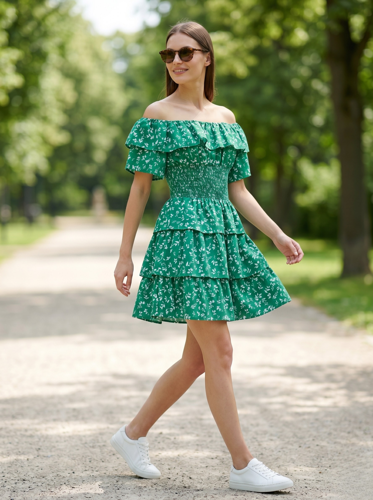 Сукня жіноча 42 Зелений POLIN LINE (719816-42) 719816-42 фото