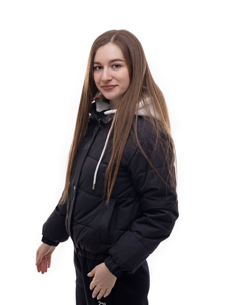 Куртка демісезонна жіноча S Чорний (698913-S) 698913-S фото