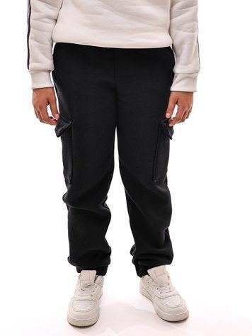 Штани спортивні для хлопчика 128 Чорний (695636-128) 695636-128 фото
