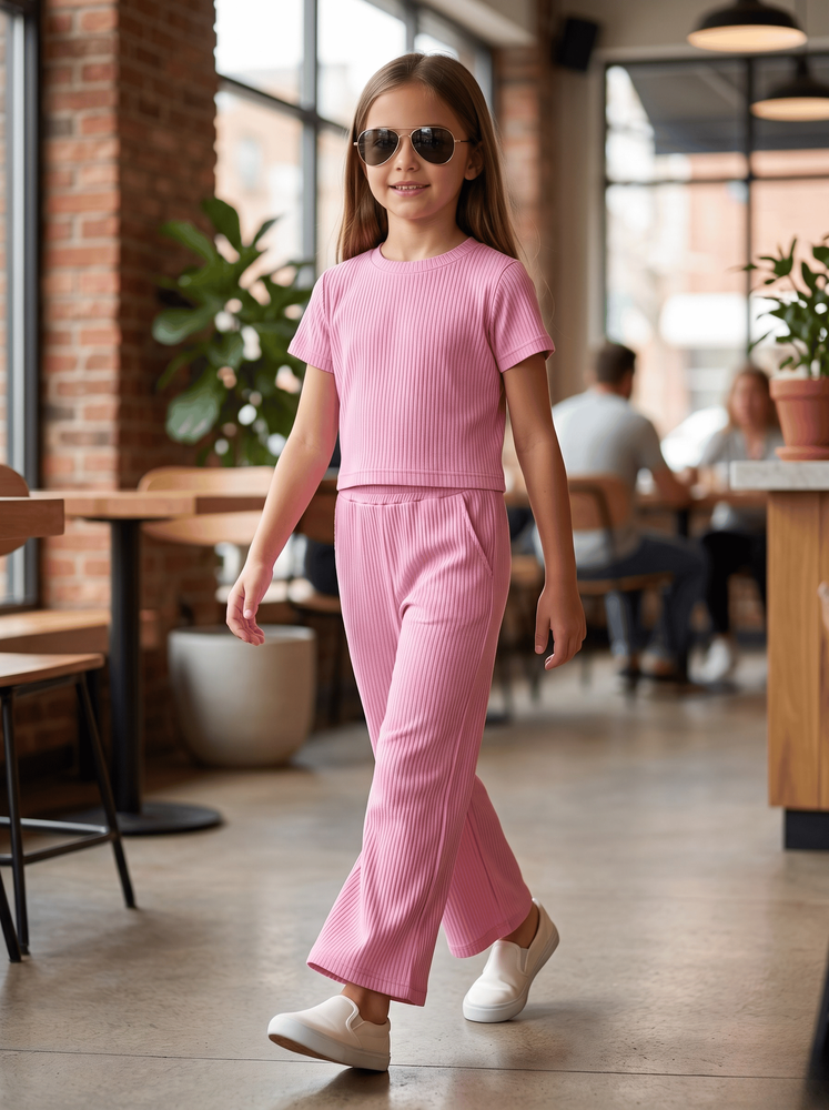 Костюм брючный для девочки 104 Розовый TOP STYLE (710053-104) 710053-104 фото