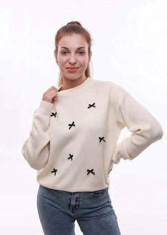 Свитер женский OneSize Молочный M@C (685773-OneSize) 685773-OneSize фото