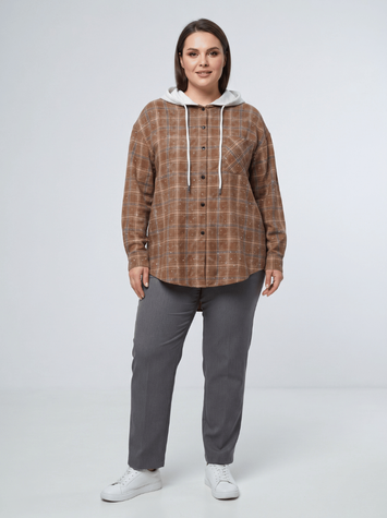 Сорочка жіноча XL Коричневий M@C (730161-XL) 730161-XL фото